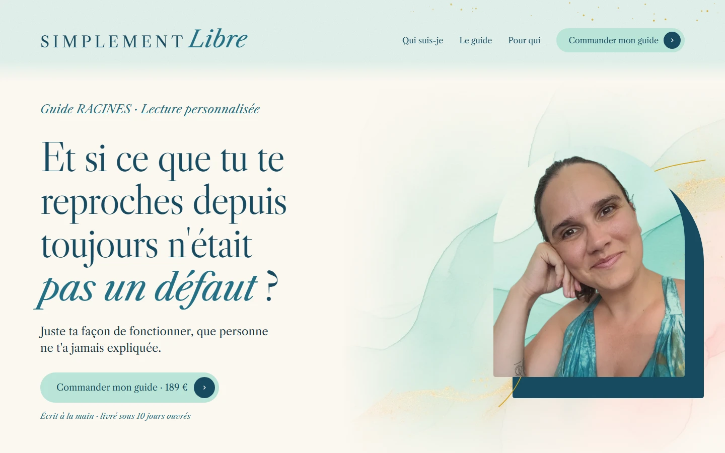 Page d'accueil du site de Simplement Libre, conception de sites internet à Châteaugiron